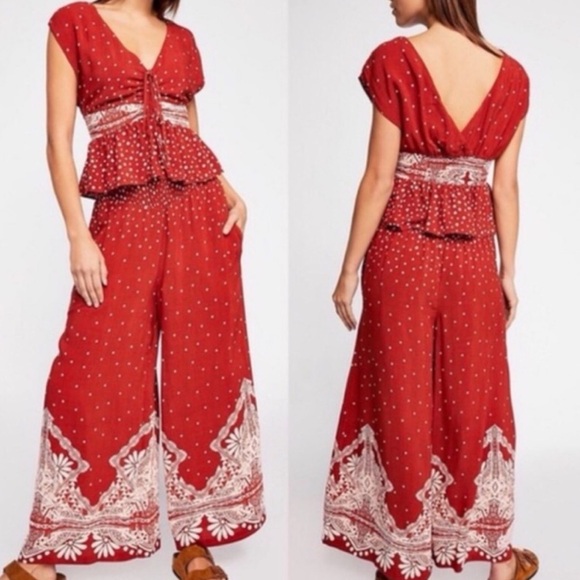 Free People Babylon River Pants Size 4 - Picture 3 of 10